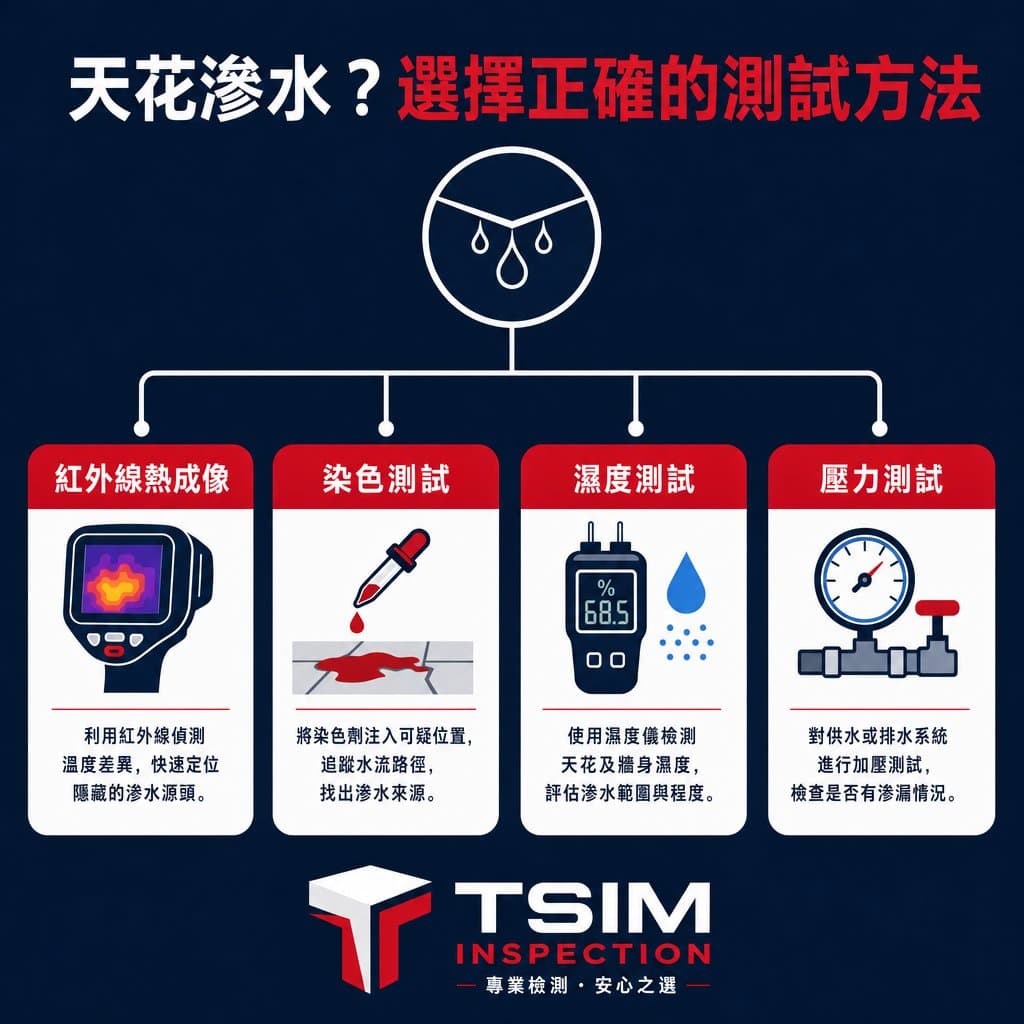 漏水勘察決策樹圖示